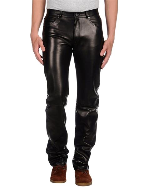 gucci mens leather trousers|Gucci formal trousers.